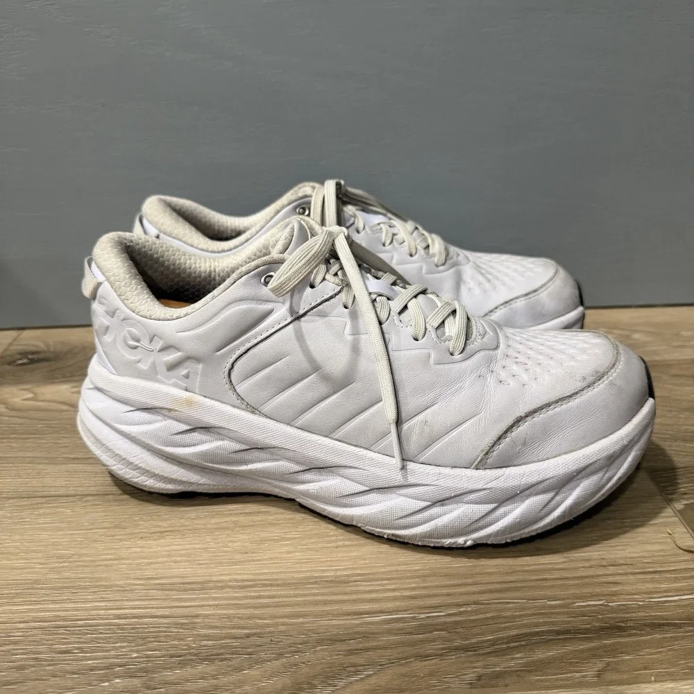Hoka One One Bondi SR Running Shoes Sneakers Women’s Sz 10.5 D 1110521 White